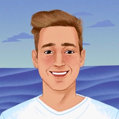 Illustrated portrait of Nicholas Rempel